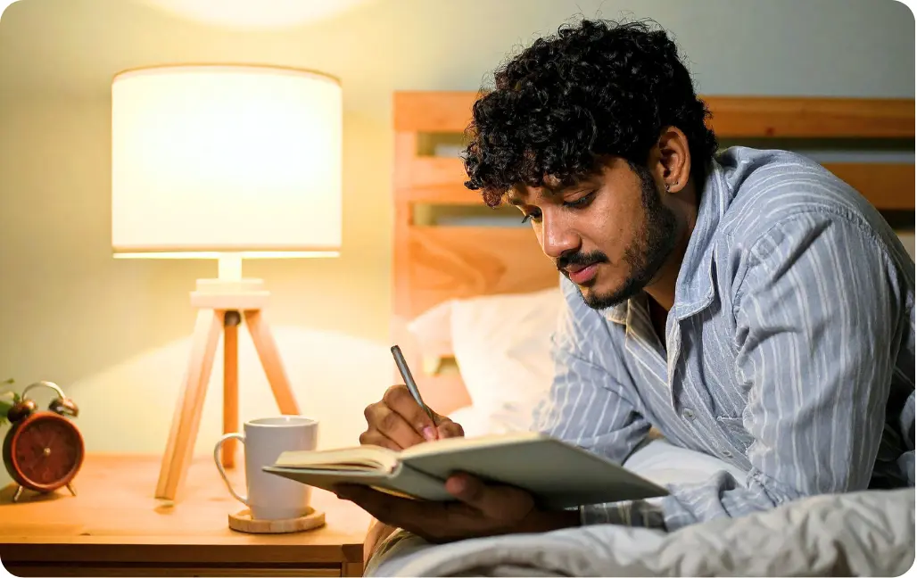 Client journaling during luxury addiction treatment program