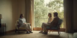 Family therapy for addiction recovery session