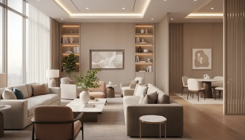 Luxury rehab consultation room with calm private setting