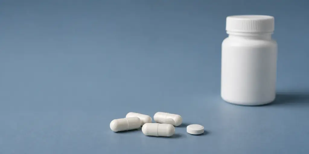Close-up of Lyrica (pregabalin) pills illustrating potential side effects of the medication